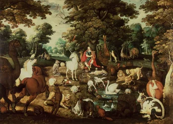 Orpheus bezaubert die Tiere